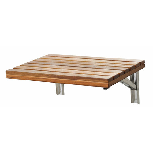 Shoren 12.6 in. Teak Wall Mounted Shower Seat- Anzzi