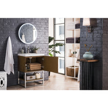 Load image into Gallery viewer, James Martin Columbia 24&quot; Latte Oak - Brushed Nickel Single Vanity