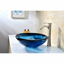 Load image into Gallery viewer, Soave Series Deco-Glass Vessel Sink in Sapphire Wisp- Anzzi