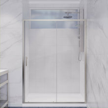 Load image into Gallery viewer, Halberd 48 in. x 72 in. Framed Shower Door with TSUNAMI GUARD in Brushed Nickel- Anzzi