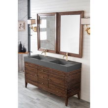 Load image into Gallery viewer, James Martin Linear 59&quot; Mid Century Walnut Double Vanity