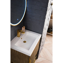 Load image into Gallery viewer, James Martin Columbia 24&quot; Latte Oak - Radiant Gold Single Vanity