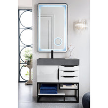Load image into Gallery viewer, James Martin Columbia 36&quot; Glossy White - Matte Black Single Vanity