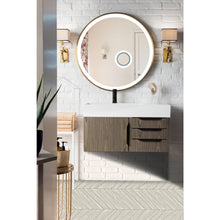 Load image into Gallery viewer, James Martin Mercer Island 36&quot; Ash Gray - Matte Black Single Vanity