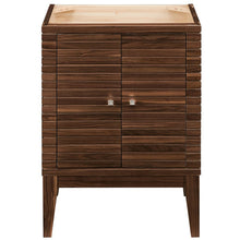Load image into Gallery viewer, James Martin Linden 24&quot; Mid Century Walnut Single Vanity Cabinet- James Martin