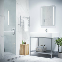 Load image into Gallery viewer, Passion Series 24 in. by 72 in. Frameless Hinged Shower Door in Chrome with Handle- Anzzi