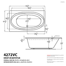 Load image into Gallery viewer, Atlantis Whirlpools Vogue 42 x 72 Rectangular Whirlpool Jetted Bathtub- Atlantis Whirlpools