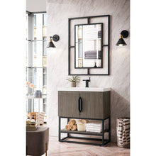 Load image into Gallery viewer, James Martin Columbia 31.5&quot; Ash Gray - Matte Black Single Vanity