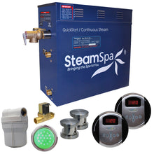 Load image into Gallery viewer, SteamSpa Royal 12 KW QuickStart Acu-Steam Bath Generator Package with Built-in Auto Drain in Brushed Nickel- SteamSpa