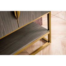 Load image into Gallery viewer, James Martin Columbia 31.5&quot; Ash Gray - Radiant Gold Single Vanity