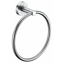 Load image into Gallery viewer, Caster Series Towel Ring in Brushed Nickel- Anzzi