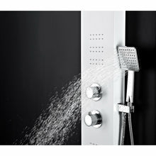 Load image into Gallery viewer, Arena Series 60 in. Full Body Shower Panel System with Heavy Rain Shower and Spray Wand in White- Anzzi