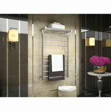 Load image into Gallery viewer, Eve 8-Bar Stainless Steel Wall Mounted Electric Towel Warmer Rack in Polished Chrome- Anzzi
