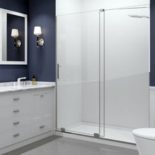 Load image into Gallery viewer, Longboat Series 60 in. x 76 in. Semi-Frameless Shower Door with TSUNAMI GUARD in Polished Chrome- Anzzi