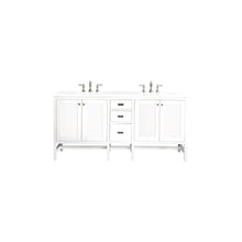 Load image into Gallery viewer, James Martin Addison 72&quot; Glossy White Double Vanity