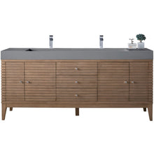 Load image into Gallery viewer, James Martin Linear 72&quot; Whitewashed Walnut Double Vanity- James Martin