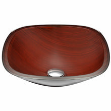 Load image into Gallery viewer, Cansa Series Deco-Glass Vessel Sink in Rich Timber- Anzzi