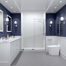 Load image into Gallery viewer, Longboat Series 60 in. x 76 in. Semi-Frameless Shower Door with TSUNAMI GUARD in Polished Chrome- Anzzi