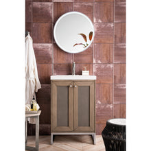 Load image into Gallery viewer, James Martin Chianti 24&quot; Whitewashed Walnut - Brushed Nickel Single Vanity