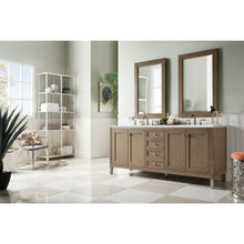 Load image into Gallery viewer, James Martin Chicago 72&quot; Whitewashed Walnut Double Vanity