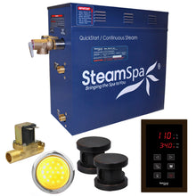 Load image into Gallery viewer, SteamSpa Indulgence 12 KW QuickStart Acu-Steam Bath Generator Package with Built-in Auto Drain in Oil Rubbed Bronze- SteamSpa