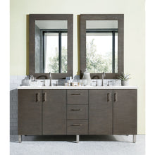 Load image into Gallery viewer, James Martin Metropolitan 72&quot; Silver Oak Double Vanity