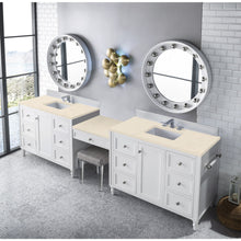 Load image into Gallery viewer, James Martin Copper Cove Encore 122&quot; Bright White Double Vanity Set