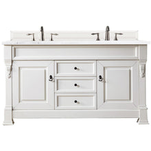 Load image into Gallery viewer, James Martin Brookfield 60&quot; Bright White Double Vanity- James Martin