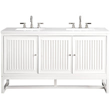 Load image into Gallery viewer, James Martin Athens 60&quot; Glossy White Double Vanity- James Martin