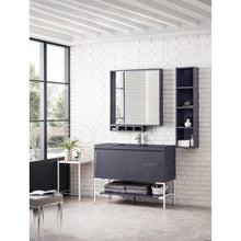 Load image into Gallery viewer, James Martin Milan 47.3&quot; Modern Grey Glossy - Glossy White Single Vanity