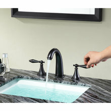 Load image into Gallery viewer, Queen 8 in. Widespread 2-Handle Bathroom Faucet in Oil Rubbed Bronze- Anzzi