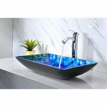 Load image into Gallery viewer, Voce Series Deco-Glass Vessel Sink in Lustrous Blue- Anzzi