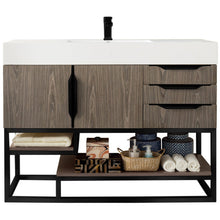 Load image into Gallery viewer, James Martin Columbia 48&quot; Ash Gray - Matte Black Single Vanity- James Martin