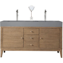 Load image into Gallery viewer, James Martin Linear 59&quot; Whitewashed Walnut Double Vanity- James Martin