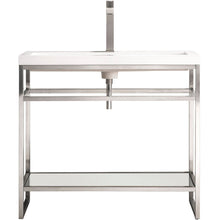 Load image into Gallery viewer, James Martin Boston 39.5&quot; Stainless Steel Sink Console- James Martin
