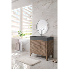 Load image into Gallery viewer, James Martin Linear 36&quot; Whitewashed Walnut Single Vanity