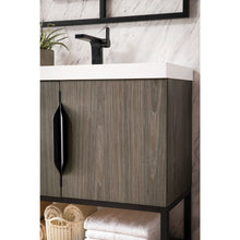 Load image into Gallery viewer, James Martin Columbia 31.5&quot; Ash Gray - Matte Black Single Vanity