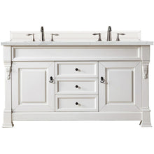 Load image into Gallery viewer, James Martin Brookfield 60&quot; Bright White Double Vanity- James Martin