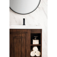 Load image into Gallery viewer, James Martin Alicante&#39; 24&quot; Mid Century Acacia-Matte Black Single Vanity Cabinet