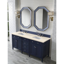Load image into Gallery viewer, James Martin Brittany 72&quot;  Victory Blue Double Vanity