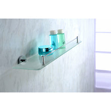 Load image into Gallery viewer, Caster Series 5.24 in. W Glass Shelf in Polished Chrome- Anzzi