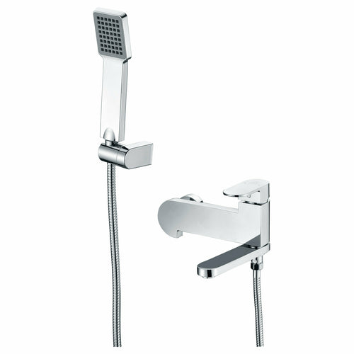 Echo Series 1-Handle 1-Spray Tub and Shower Faucet in Polished Chrome- Anzzi