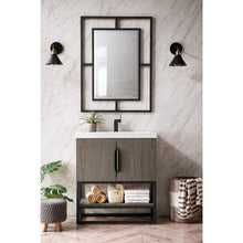 Load image into Gallery viewer, James Martin Columbia 31.5&quot; Ash Gray - Matte Black Single Vanity