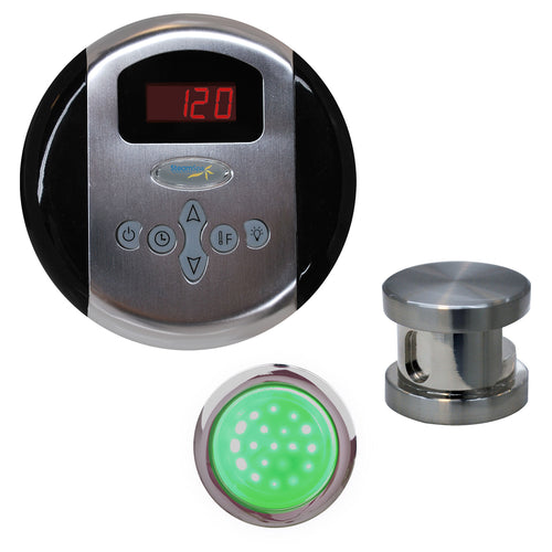 SteamSpa Indulgence Control Kit in Brushed Nickel- SteamSpa