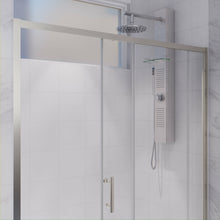 Load image into Gallery viewer, Halberd 48 in. x 72 in. Framed Shower Door with TSUNAMI GUARD in Brushed Nickel- Anzzi
