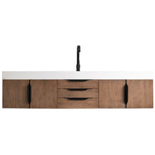 Load image into Gallery viewer, James Martin Mercer Island 72&quot; Latte Oak - Matte Black Single Vanity- James Martin