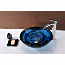Load image into Gallery viewer, Soave Series Deco-Glass Vessel Sink in Sapphire Wisp- Anzzi