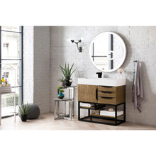 Load image into Gallery viewer, James Martin Columbia 36&quot; Latte Oak - Matte Black Single Vanity