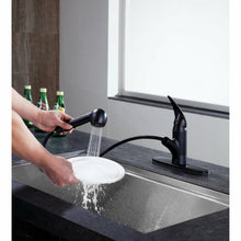 Load image into Gallery viewer, Del Acqua Single-Handle Pull-Out Sprayer Kitchen Faucet in Oil Rubbed Bronze- Anzzi