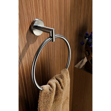 Load image into Gallery viewer, Caster 2 Series Towel Ring in Brushed Nickel- Anzzi